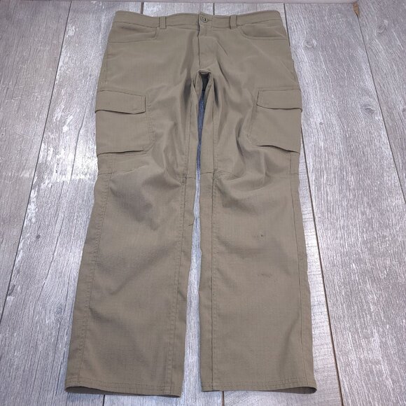Under Armour Mens Tactical Enduro Pants Size 36x30 Brown Tac Elite Cargo - Picture 1 of 9
